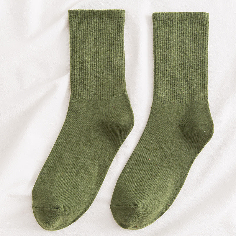 Winter Solid Color Pile Socks