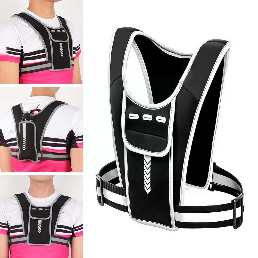 Water Bottle Outdoor Reflective Running Vest Bag