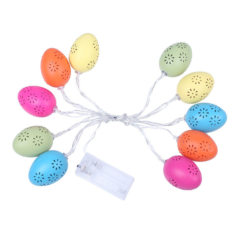 Decorative LED Colored Lamp String Hollow Eggs