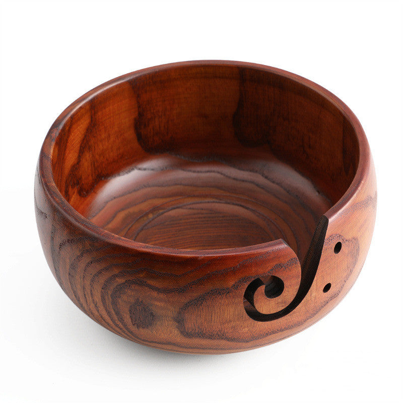 Textile Woolen Wooden Storage Bowl