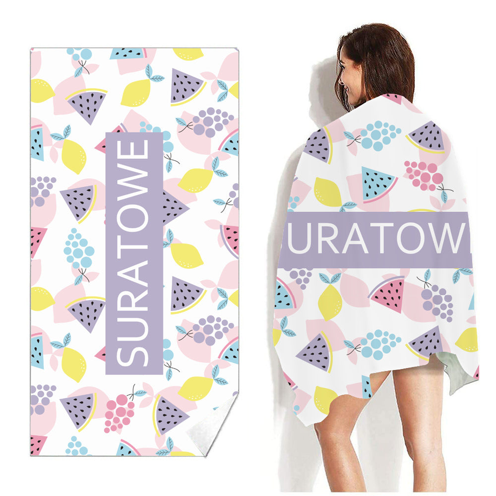 Beach Towel Printed Swimming Sweat Towel