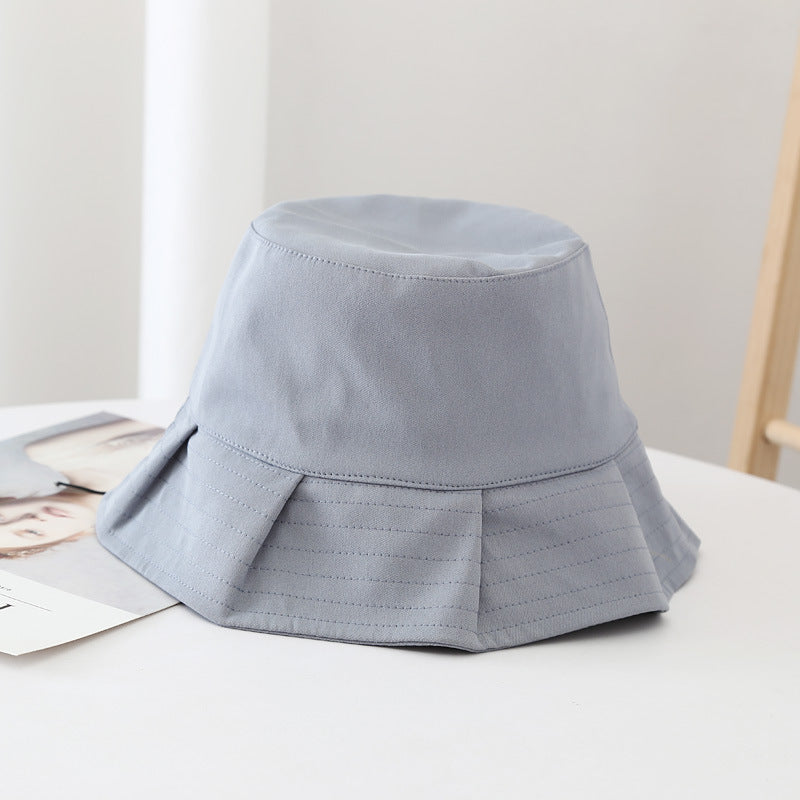 Women Sun Hats Female Summer Solid Bucket Hat Lady Pure Color Panama Cotton Outdoor Fisherman Hat