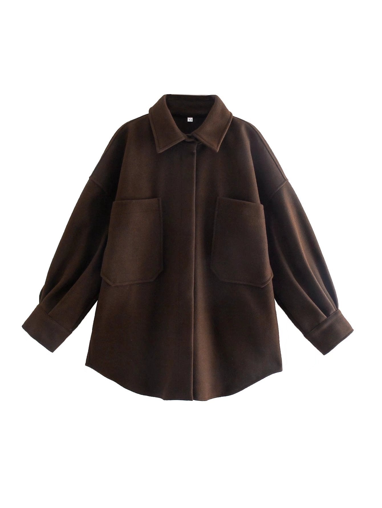 Timeless Charm: Vintage woolen shirt top, a new loose profile for spring and winter.