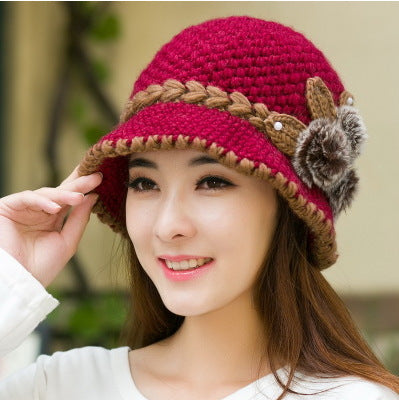 Knitted Hats For The Elderly Mother In Autumn And Winter