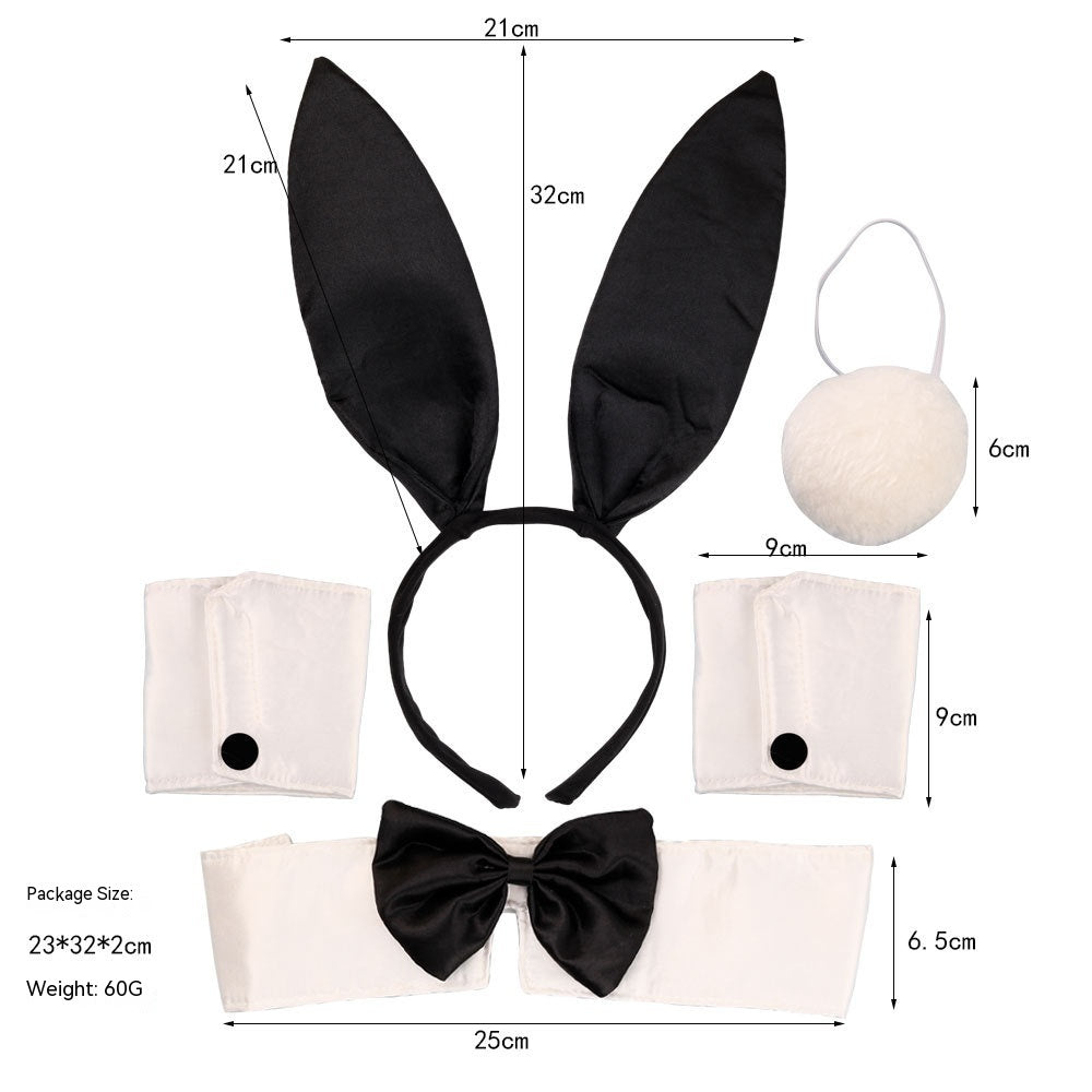 Rabbit Headband Suit Plush Three-piece Set