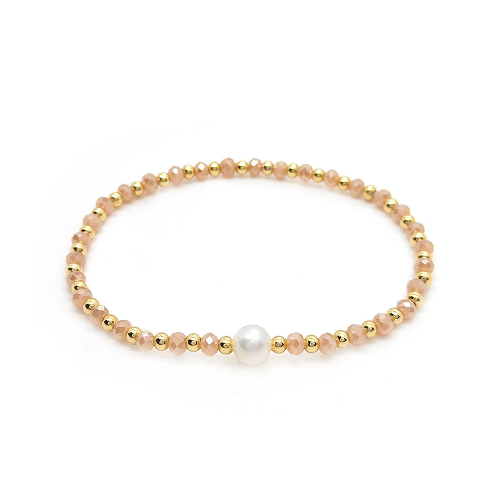 Baroque Natural Pearl Multi-layer Twin Bracelet For Women