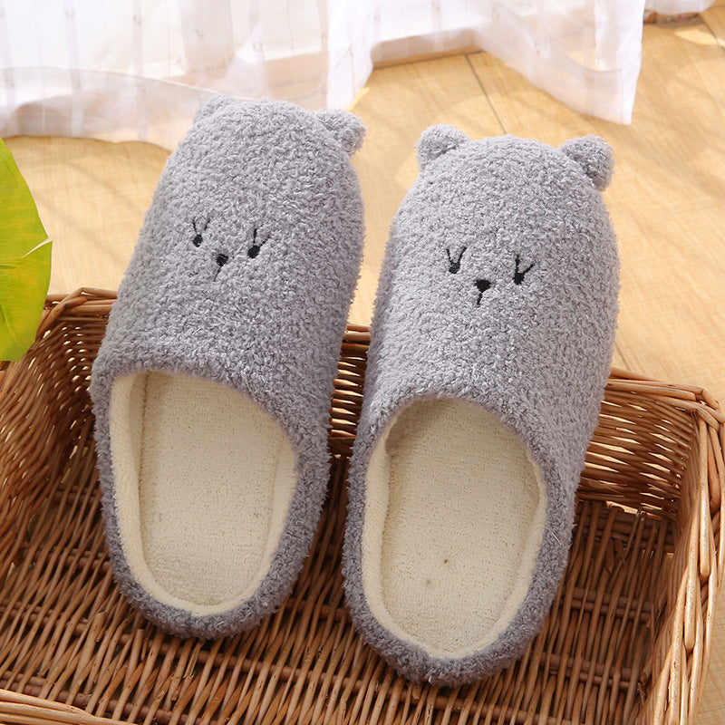 CoupleCozy: Winter warm cotton slippers designed for couples' comfort.