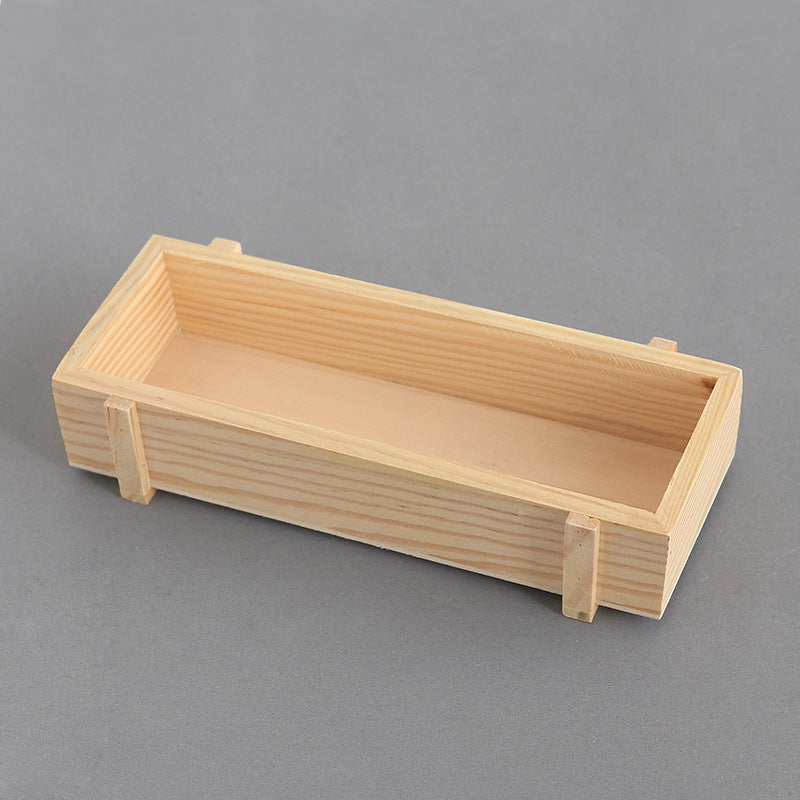 Rectangular Wooden Desktop Storage Box