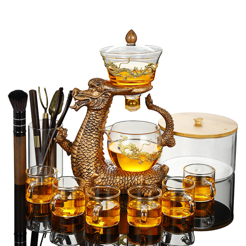 Office Anti-scalding Transparent Lazy Tea Set Tea Maker