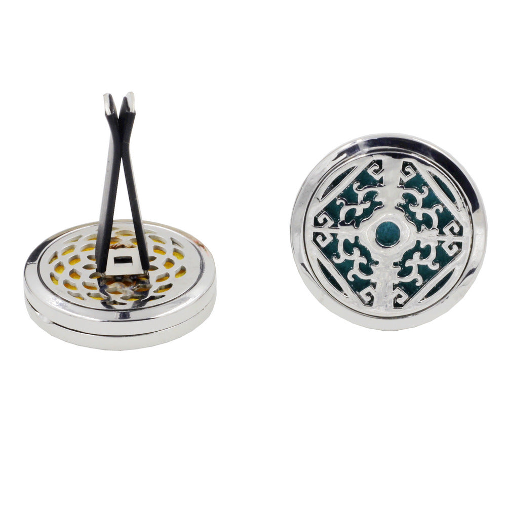 Essence Elysium: Alloy Hollow Perfume Clip for Aromatherapy Diffusion.