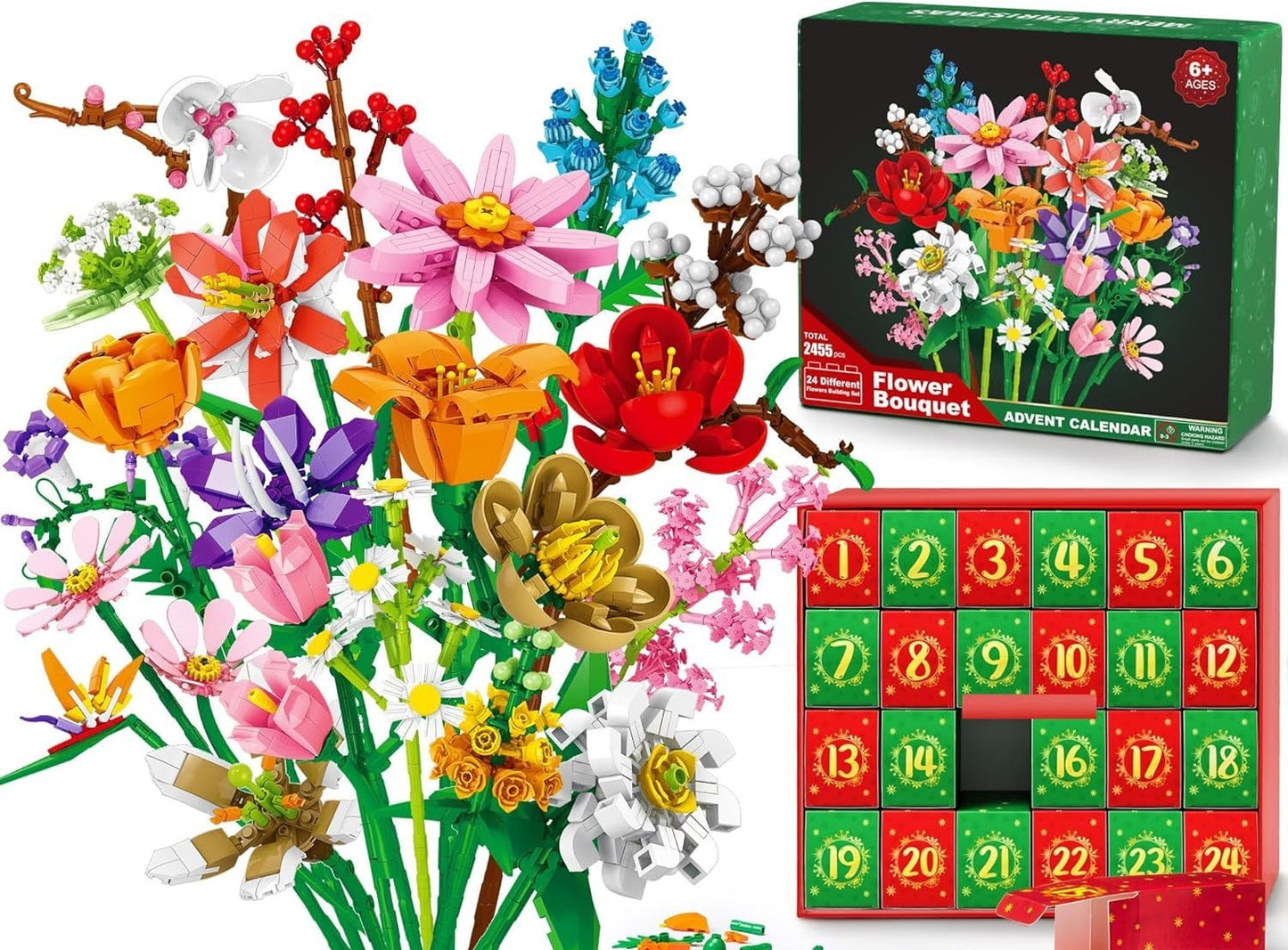 Small Particle Bouquet Building Blocks Christmas Blind Box