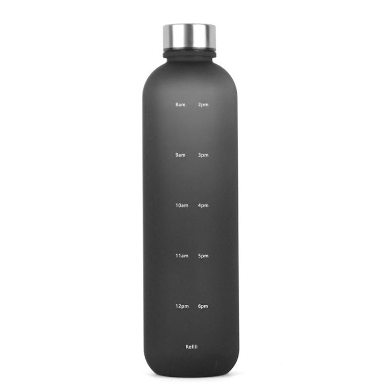 Plastic Water Bottle Frosted Gradient Sports Handle