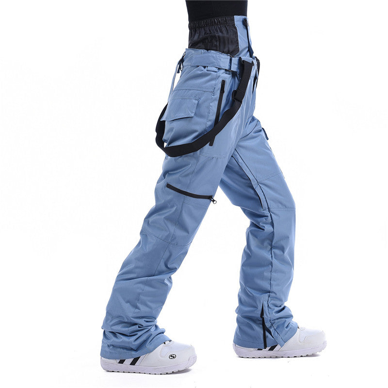 Men's And Women's South Korea Windproof Waterproof And Hard-wearing Breathable Fashion Ski Pants