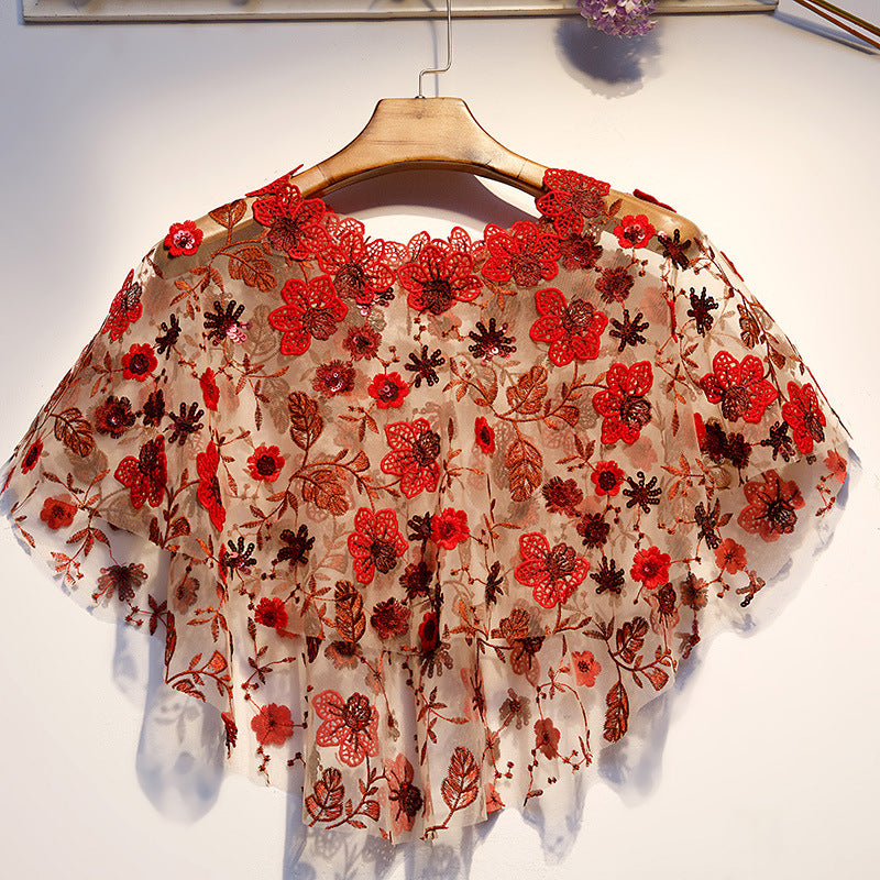 Women's Lace Thin Shawl Blouse