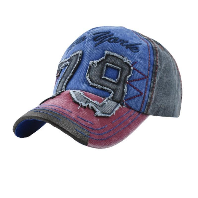 Men's Washed Letter Embroidery Baseball Cap