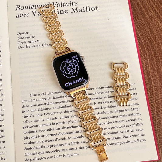 Watch 8 stellt eine komplett passende Kette mit Metallringschnalle der Iwatch765 Generation SE dar