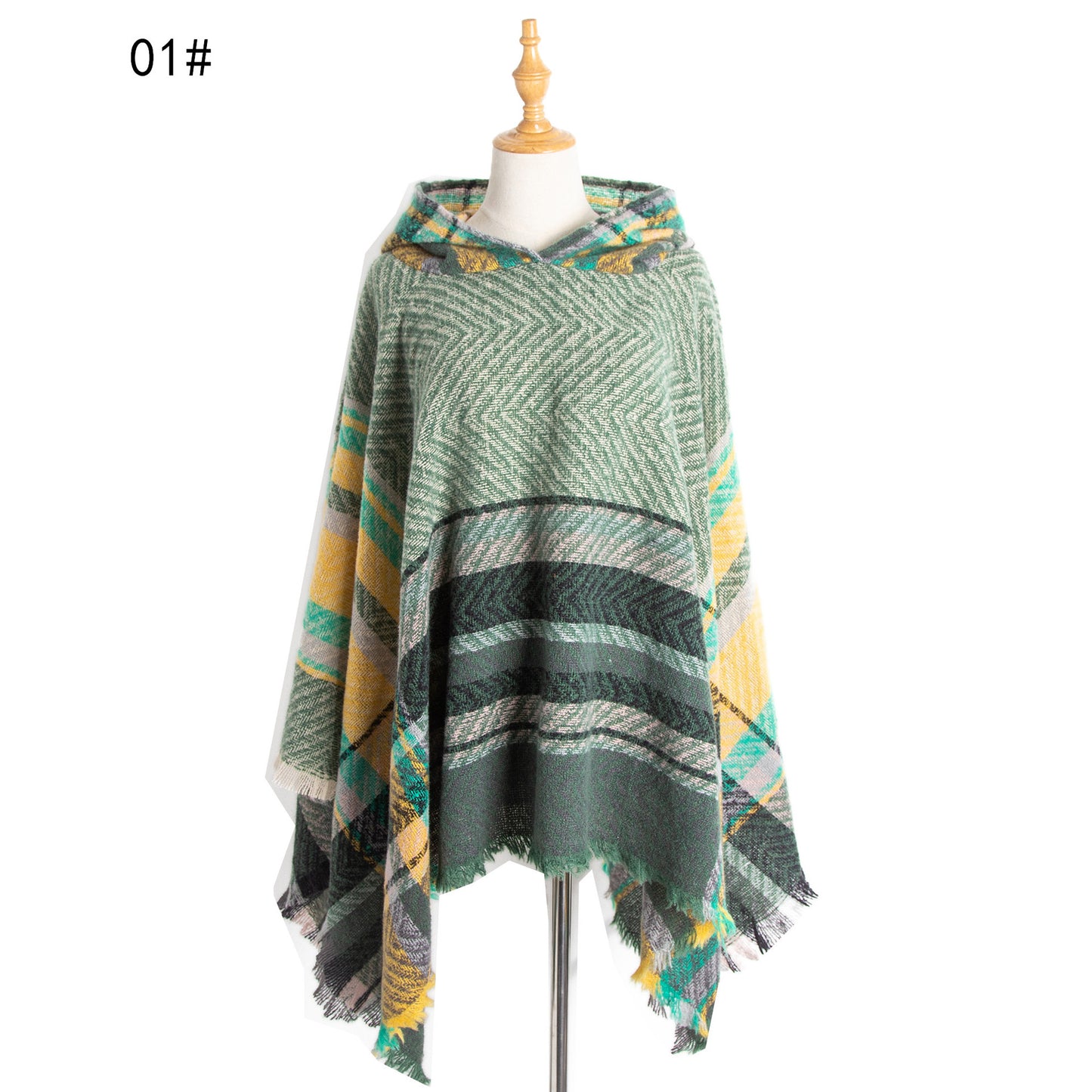 Women's Cloak Hooded Shawl Cape