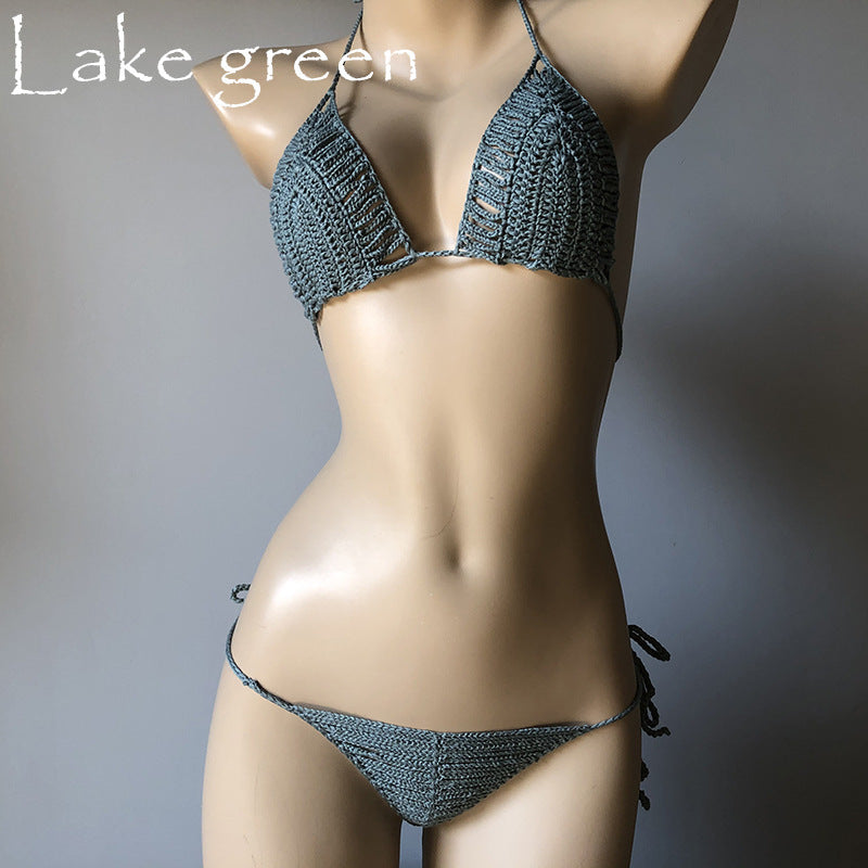 Hand-woven Hollow Bikini Women's Swimsuit