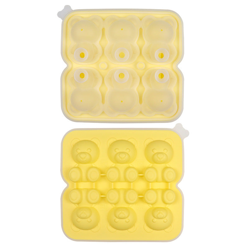 Bear Ice Cube Molded Silicone Ice Tray