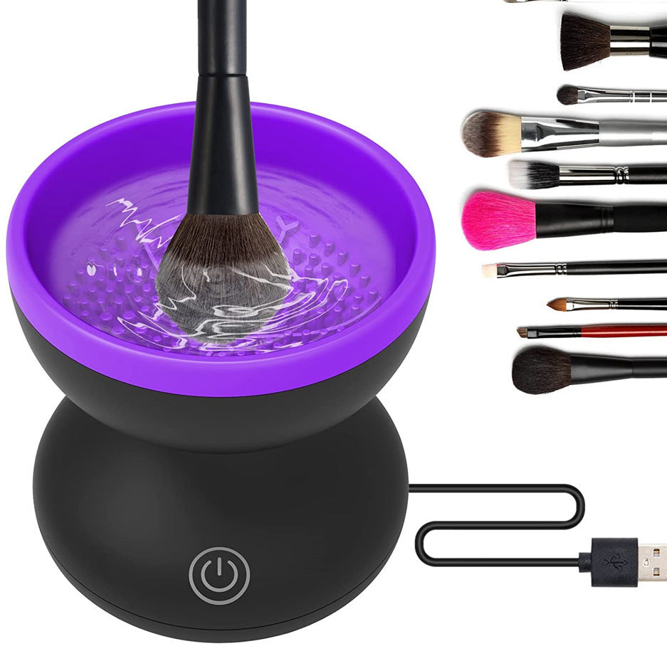 Elektrische Make-Up-Pinsel-Reinigungsmaschine, tragbares automatisches USB-Kosmetikpinsel-Reinigungswerkzeug für alle Größen von Beauty-Make-Up-Pinsel-Sets