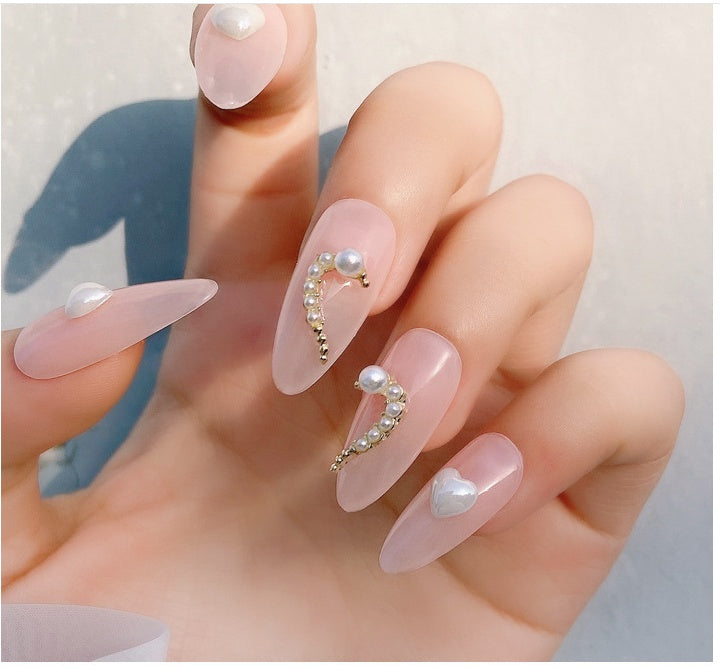 Nail Art DIY Liebe Herz Legierung Schmuck Nagel Stück Nagel Dekoration Strass