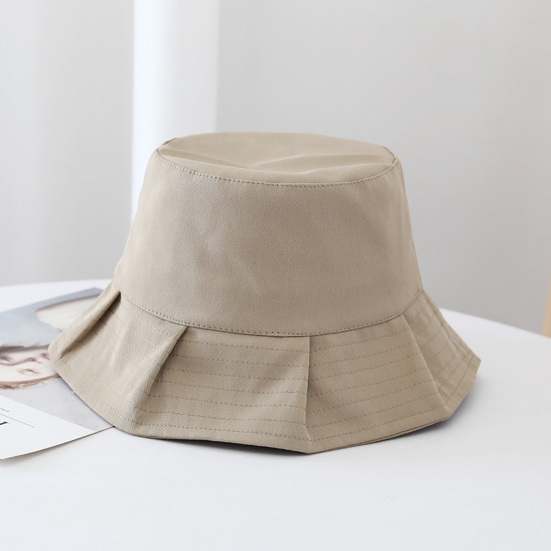 Women Sun Hats Female Summer Solid Bucket Hat Lady Pure Color Panama Cotton Outdoor Fisherman Hat