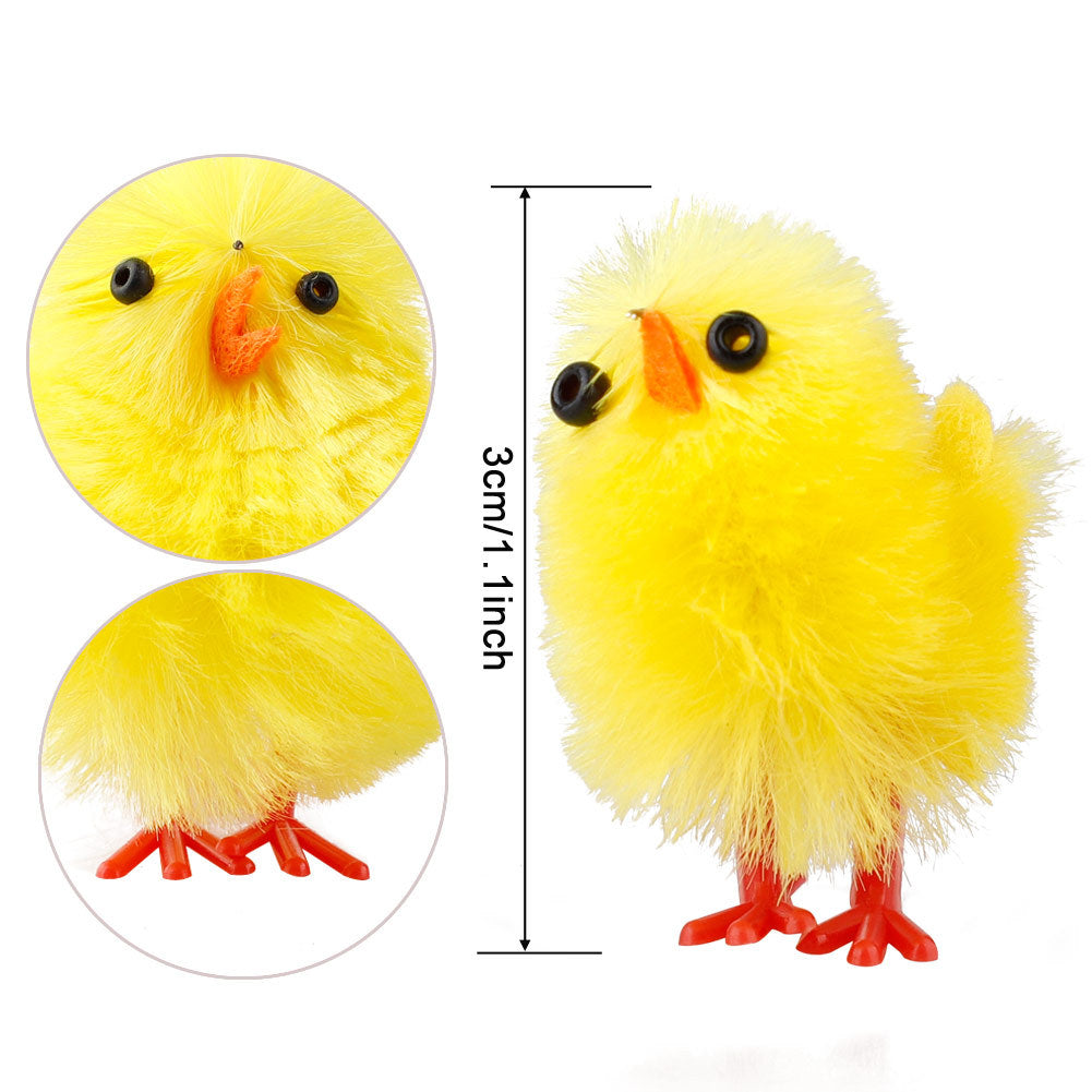 Easter Decoration Chicks 60pcs 3cm High