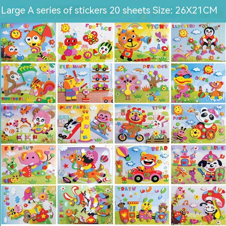 Creative Printed 3D Stickers For Children