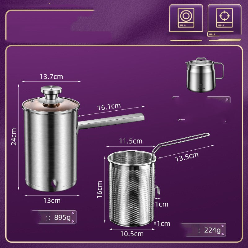 Stainless Steel Fryer For Household Mini Fuel Saving