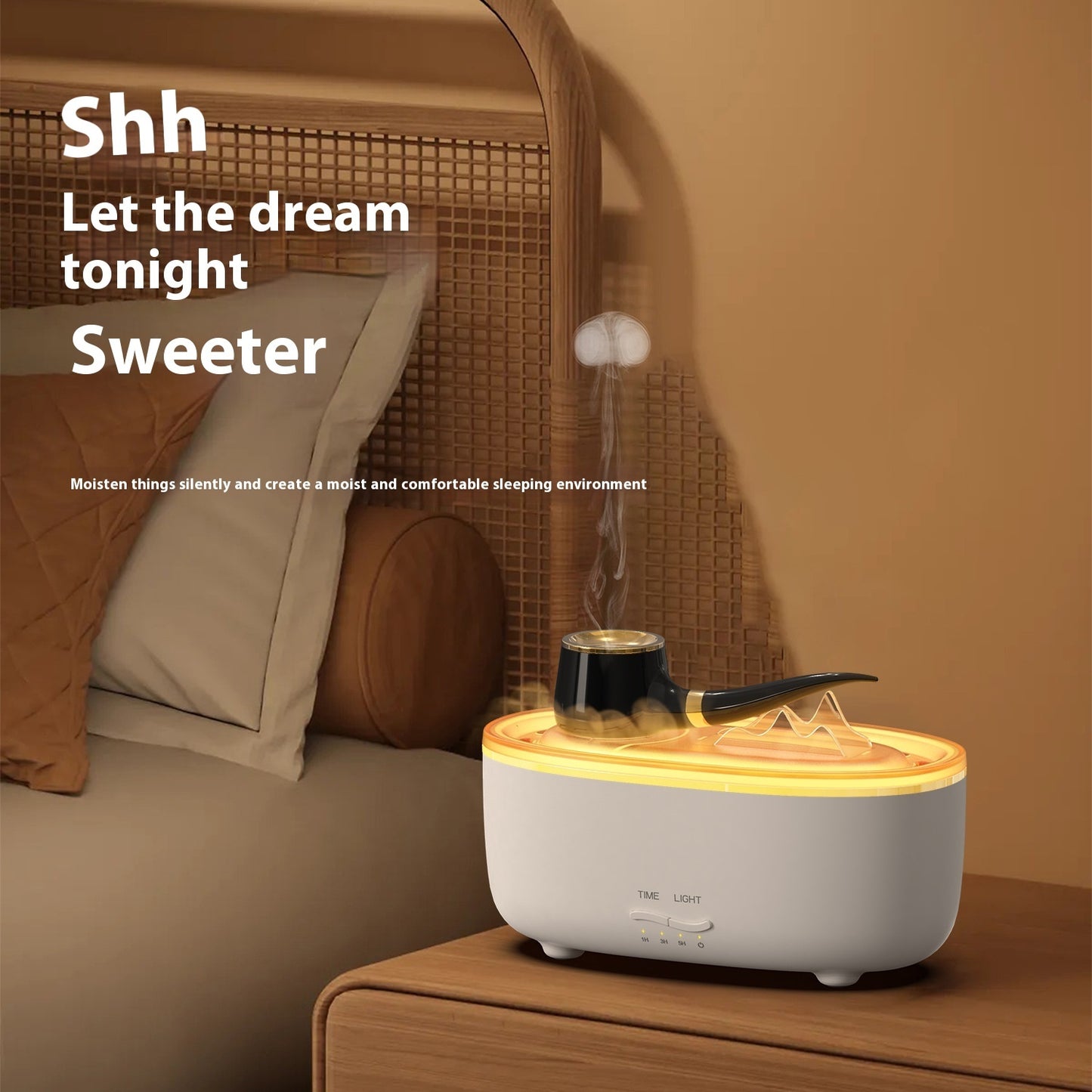 Creative Tobacco Pipe Aroma Diffuser Desktop Humidifier