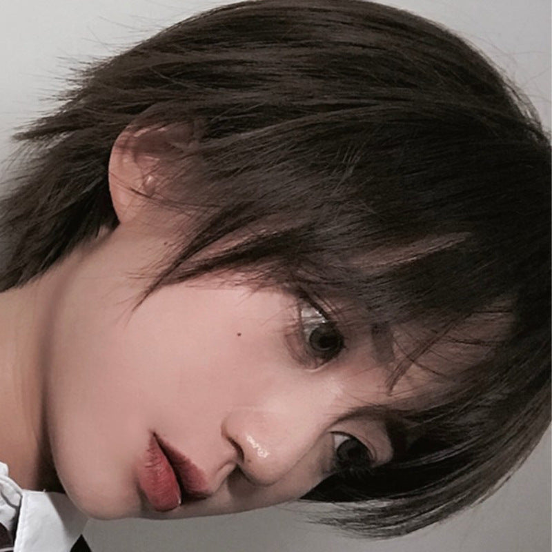 Wigs For Men And Women With Short Hair And Bangs