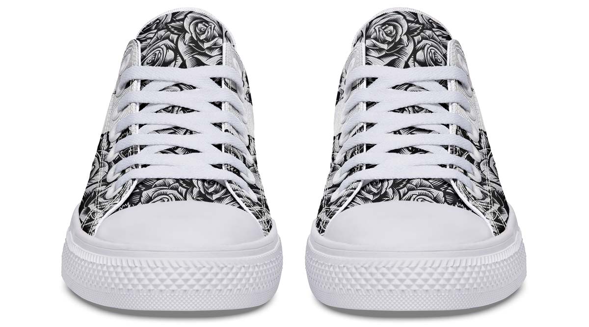 UrbanKicks Weiße Canvas-Schuhe mit Totenkopf-Motiv für Paare