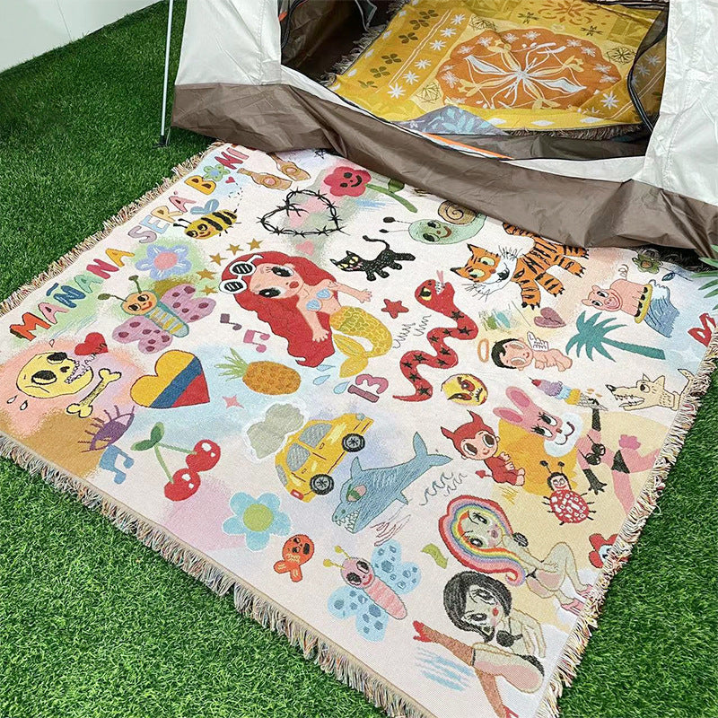 Home Bohemian Camping Blanket Picnic Mat