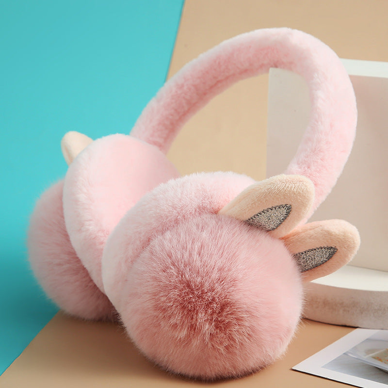 Fur Ball Warm-keeping Earmuffs Women