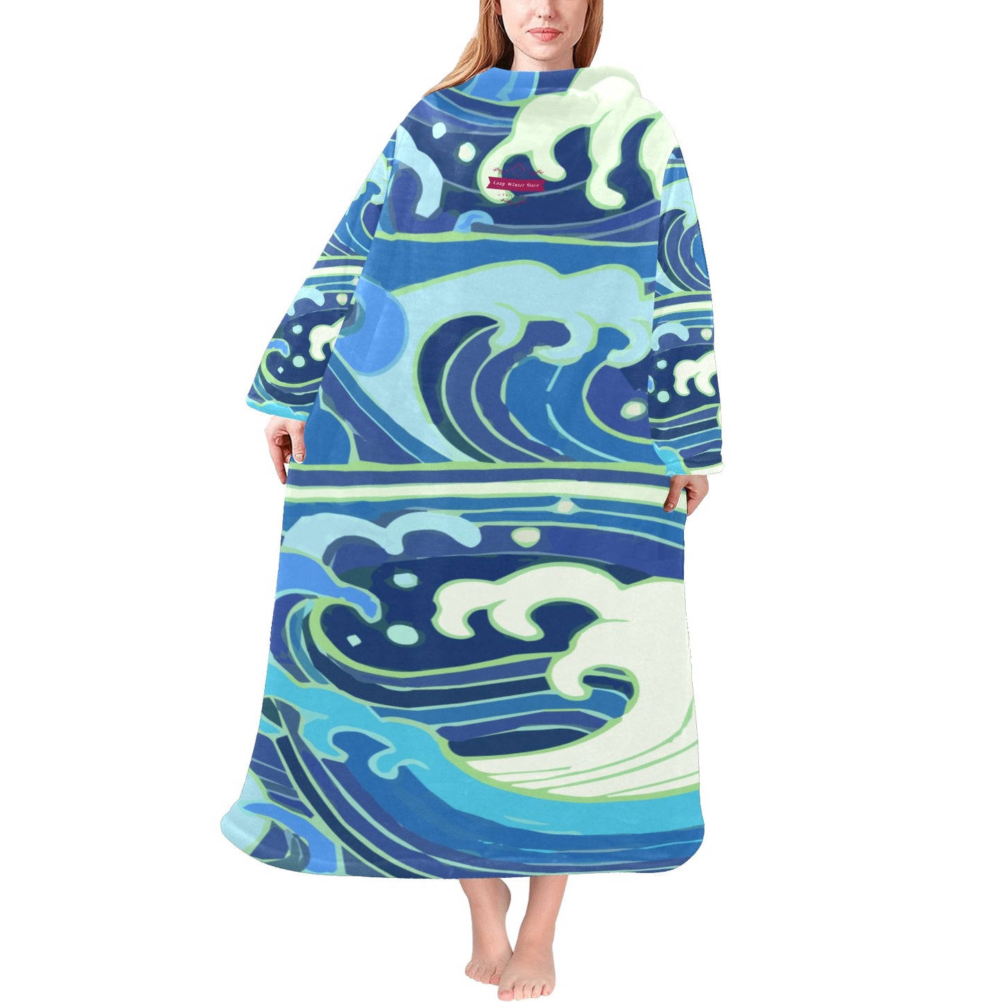 CWS Cozy Vibe Blanket Robe with Sleeves for Adults by Cozy Winter Store