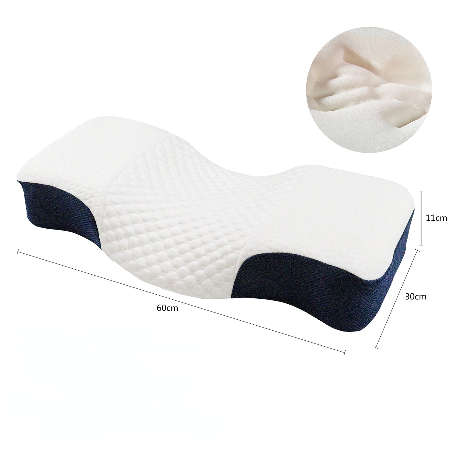 Memory Foam Traction Neck Airbag Pillow