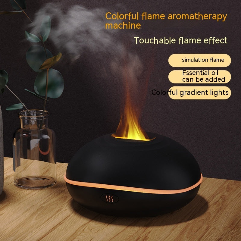 Flame Aroma Diffuser Household Small Ultrasonic Humidifier Essential Oil Atomization