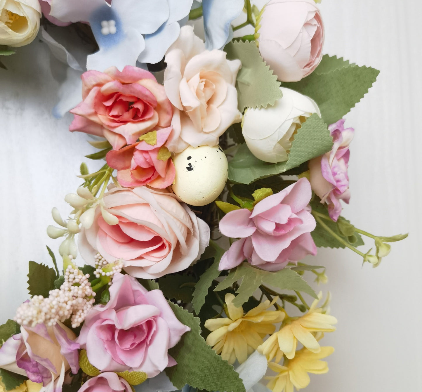 Easter Rose Hydrangea Wreath Home Decor