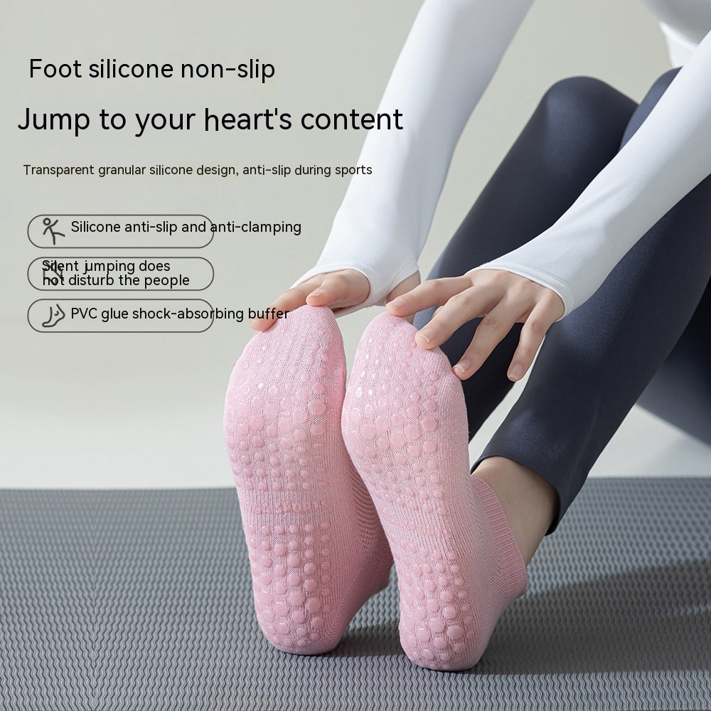 Comfort in Every Move: Women's Pure Cotton Non-Slip, Fitness Pilates Socks for Stability and Style