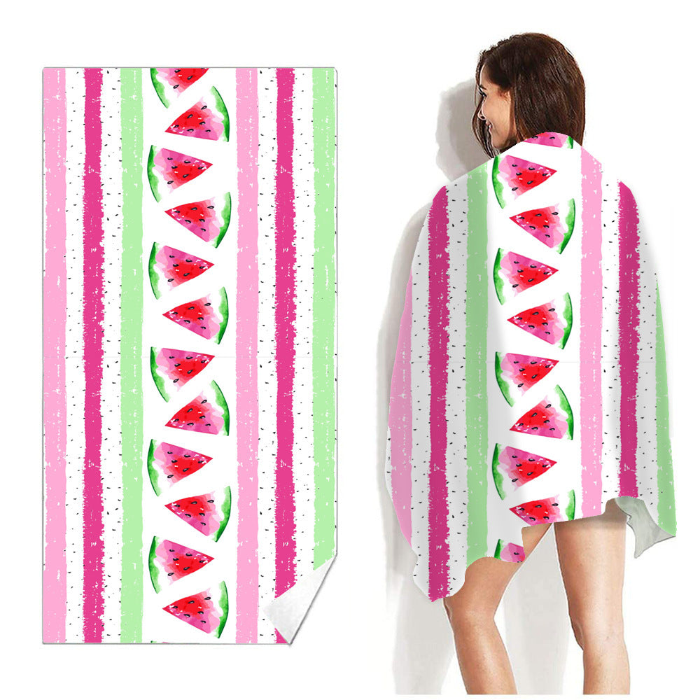 Beach Towel Printed Swimming Sweat Towel