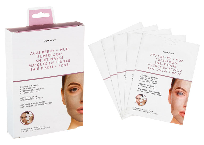 ACAI BERRY SUPERFOOD MUD SHEET MASK BOX